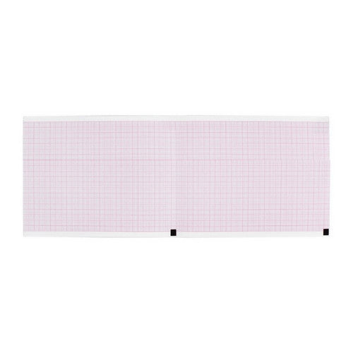 Nihon Kohden, ECG Recording Paper Cardiofax  S 109 mm Fan-Fold Red Grid, Box Of 10