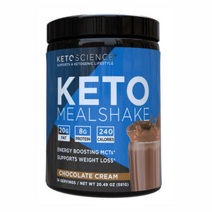 Keto Science, Keto Meal Shake Chocolate Cream, 20.49 Oz