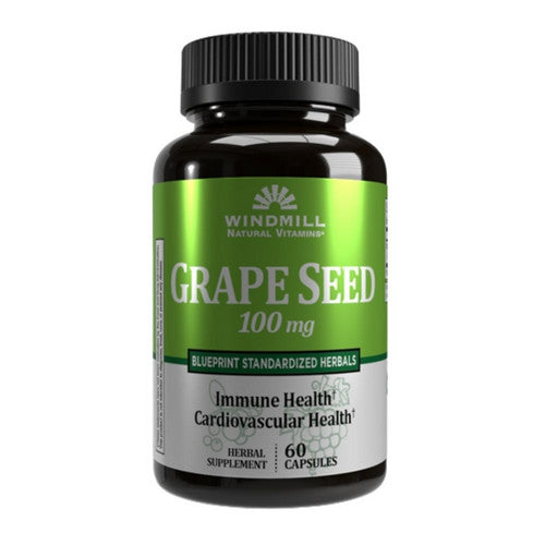 Windmill Health, Grape Seed Oil, 100 mg, 60 Caps