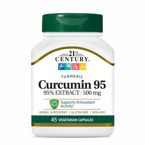 21st Century, Curcumin 95% Extract, 500 Mg, 45 Veg Caps