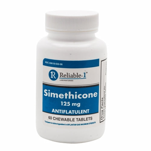 Reliable1, Simethicone, 125mg, 60 Tabs
