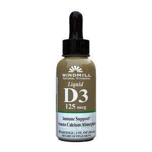 Windmill Health, Vitamin D3, 125mcg, 60 ml