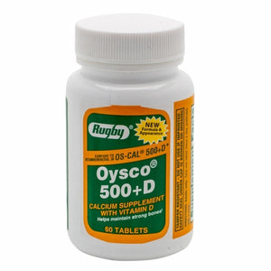 Major Pharmaceuticals, Oysco 500+ Vitamin D, 60 Tabs