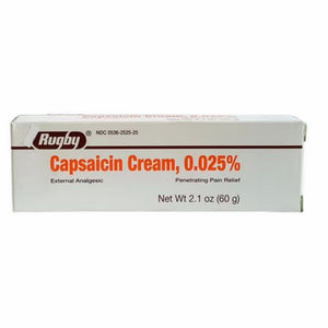 Rugby, Capsaicin 0.025% Cream Penetrating Pain Relief, 2.1 Oz