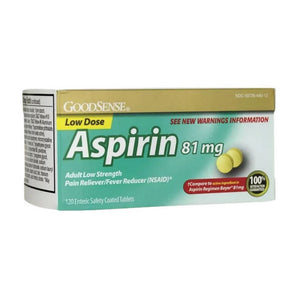 Good Sense, Aspirin Low Dose, 81 mg, 120 Enteric Coated Tabs