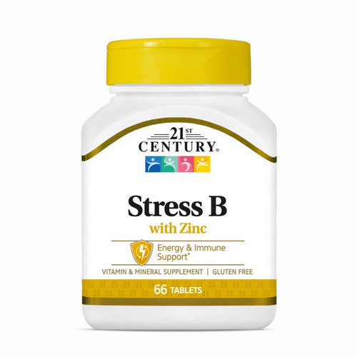 21st Century, Stress B with Zinc, 66 Tabs