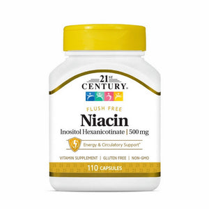 21st Century, Niacin Flush Free, 500 Mg, 110 Caps