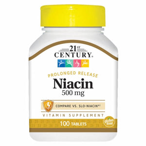 21st Century, Niacin, 500mg, 100 Tabs