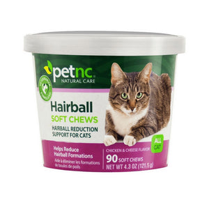 Petnc Natural Care, Hairball Soft Chews All Cat Chicken And Cheese, 4.3 Oz