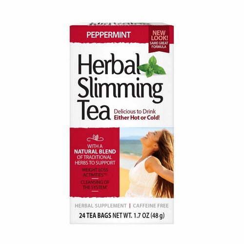 21st Century, Herbal Slimming Tea Peppermint, 24 Bags