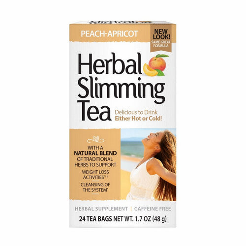 21st Century, Herbal Slimming Tea Peach-Apricot, 24 Bags