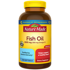 Nature Made, Fish Oil, 1000 Mg, 250 Softgels