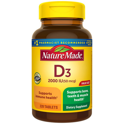 Nature Made, Vitamin D, 2000 IU 220 Tabs