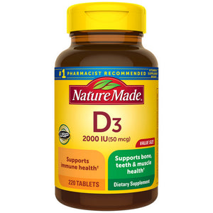 Nature Made, Vitamin D, 2000 IU 220 Tabs