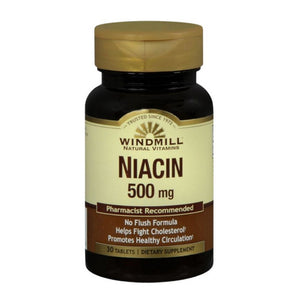Windmill Health, Niacin, 500mg, 30 Tabs