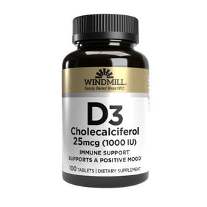 Windmill Health, Vitamin D, 1000 IU 100 Count