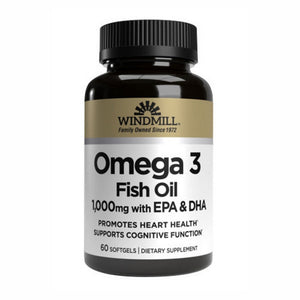 Windmill Health, Omega 3 Fish Oil, 1000 Mg, 60 Softgels