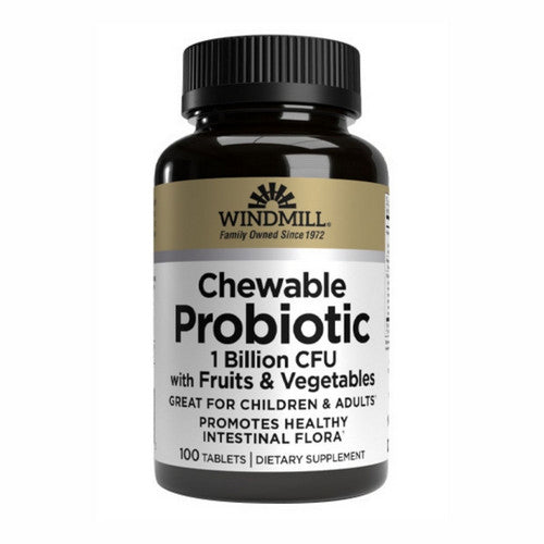 Windmill Health, Probiotic Chewable, 1 Billion CFU, 100 Tabs