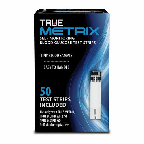 True Metrix, Self Monitoring Blood Glucose Test Strips, 50 Count