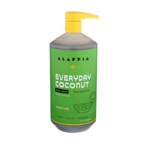 Alaffia, Everyday Coconut Body Wash Coconut Lime, 32 Oz