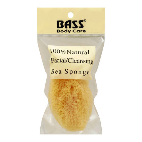 Bass Brushes, 100% Natural Facial Cleansing Sea Sponge, 1 Count