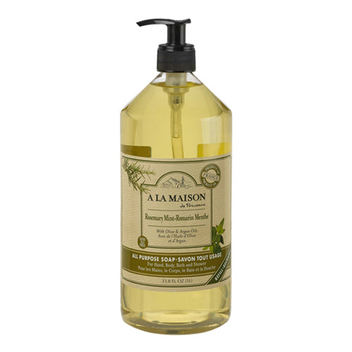 A La Maison, Liquid Soap Rosemary Mint, 33.8 Oz