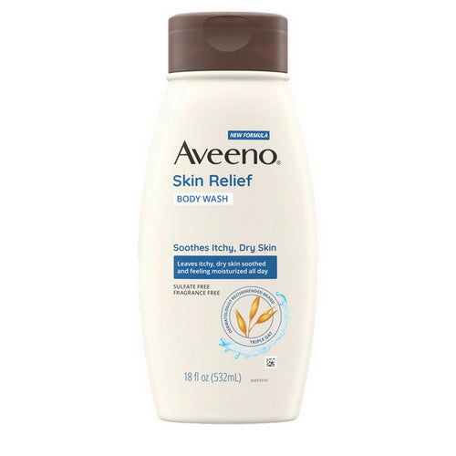 Aveeno, Body Wash Skin Relief Liquid Unscented, 12 Oz