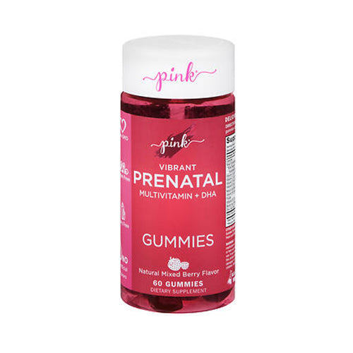 Nature's Truth, Pink Vibrant Prenatal Multivitamin + DHA Gummies, 60 Gummies