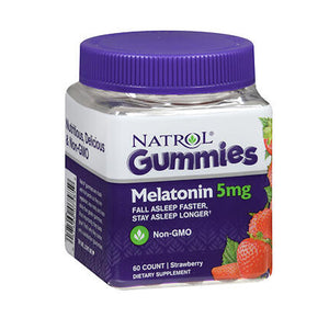 Natrol, Melatonin Gummies Strawberry, 5 Mg, 60 Gummies