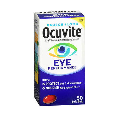 Bausch + Lomb, Ocuvite Eye Performance Soft Gels, 50 Softgels