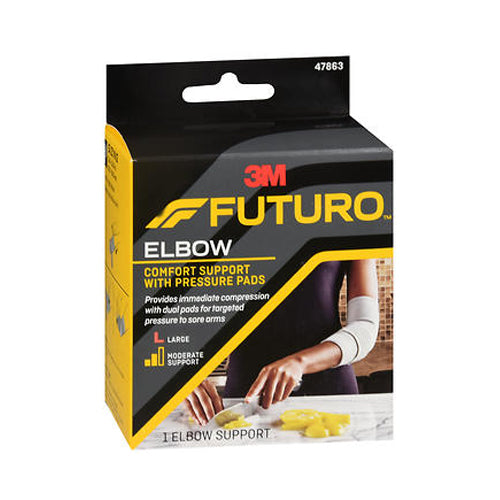 Futuro, Comfort Elbow Support With Pressure Pads Moderate Large, 1 Each