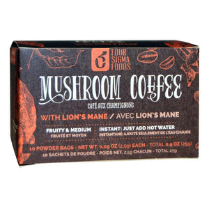 Four Sigma Foods Inc, Mushroom Coffee Mix Lion's Mane and Chaga, 10 Count