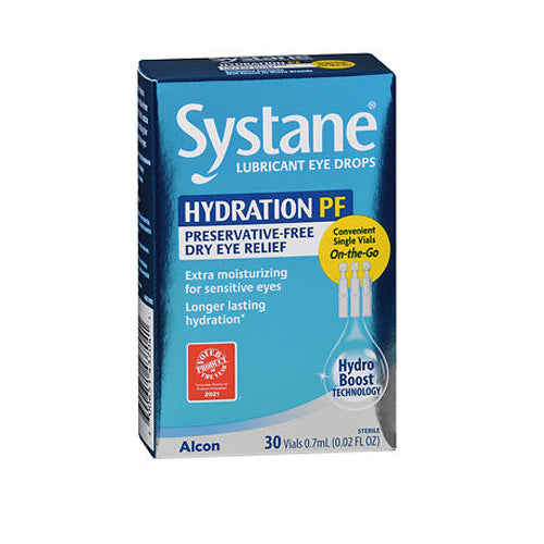 Systane, Hydration Pf Lubricant Eye Drops Vials, 30 Each