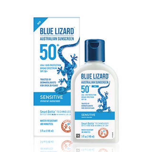 Blue Lizard, Australian Sunscreen Sensitive Mineral Spf 50+, 5 Oz