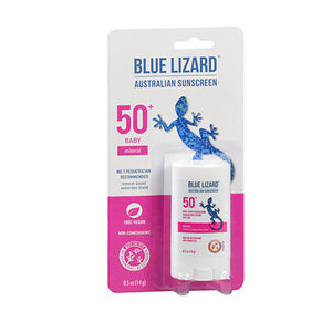Blue Lizard, Australian Sunscreen Baby Mineral Stick Spf 50+, 0.5 Oz