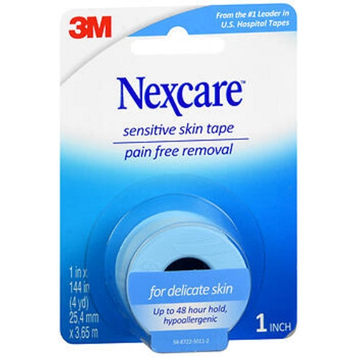 Nexcare, Sensitive Skin Tape 1 In X 4 Yard, 1 Each