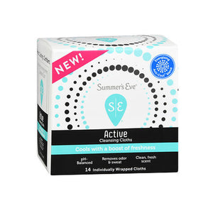 Summers Eve, Active Daily Performance Feminine Cleansing Cloths, 14 Each