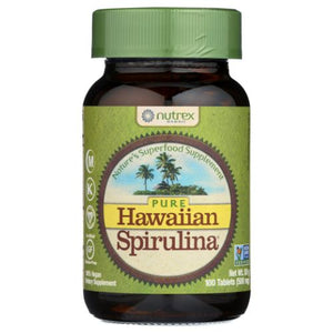 Nutrex Hawaii, Hawaiian Spirulina, 500 MG, 100 Tabs