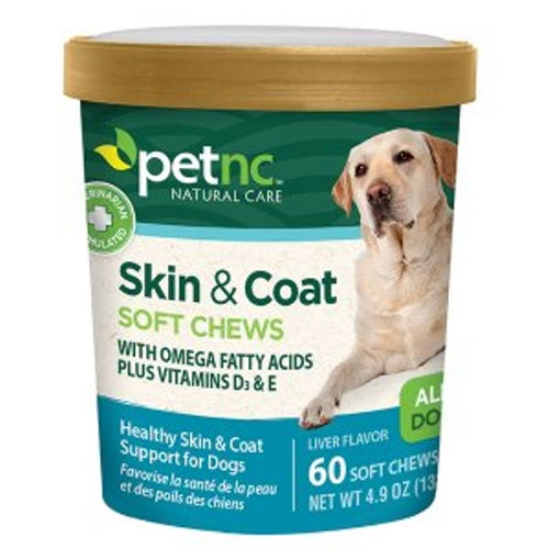 21st Century, Dog Skin & Coat Soft Chews, 60 Count