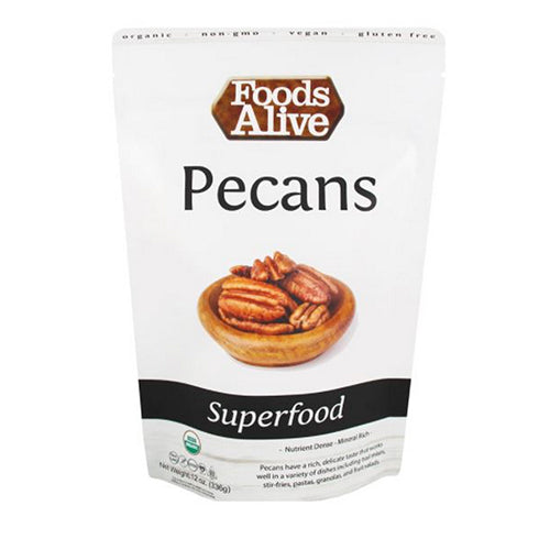 Foods Alive, Organic Pecans, 12 Oz
