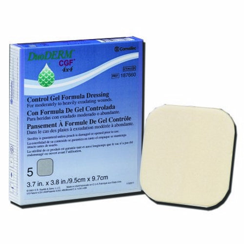 Convatec, Hydrocolloid Dressing Foam Backing 6 X 8 Inch Rectangle 187643, Box Of 5