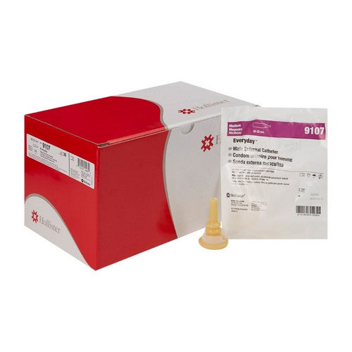 Hollister, Male External Catheter Self-Adhesive Seal Acrylic Medium 9107, Box Of 30