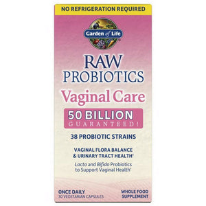 Garden of Life, Raw Probiotics Vaginal Care, 30 Caps