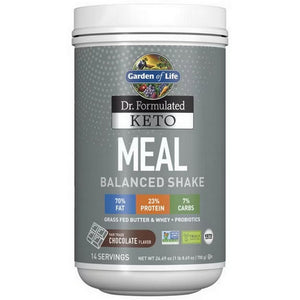 Garden of Life, Dr. Formulated Keto Meal Powder, Chocolate, 24.69 Oz