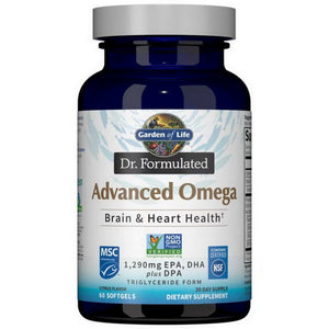 Garden of Life, Dr. Formulated Advanced Omega, Lemon, 60 Softgels