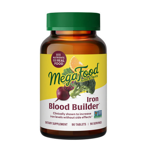 MegaFood, Blood Builder Iron Supplement, 90 Tabs