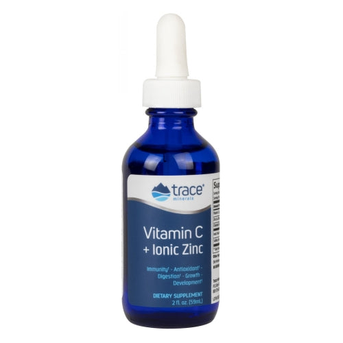 Trace Minerals, Liquid Ionic Vitamin C + Ionic Zinc, 2 Oz