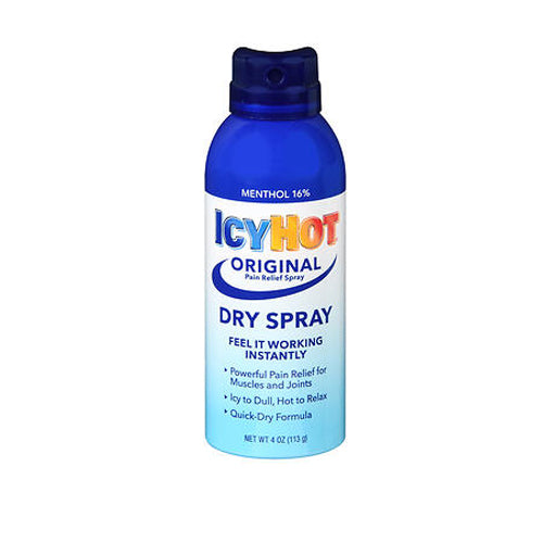 Icy Hot, Original Pain Relief Dry Spray, 4 Oz
