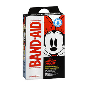 Band-Aid, Adhesive Bandages Mickey Mouse All One Size, 15 Count