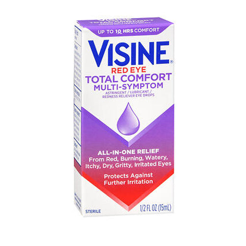 Visine, Red Eye Total Comfort Multi-Symptom Eye Drops, 0.5 Oz